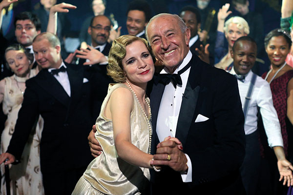 Lucy with Strictly's Len Goodman