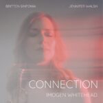 An album cover showing a blurry red picture of a woman holding a trumpet