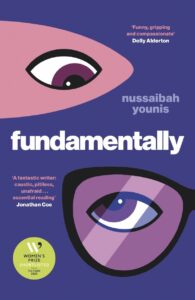 A purple book cover titled Fundamentally. Eyes look at each other on the cover