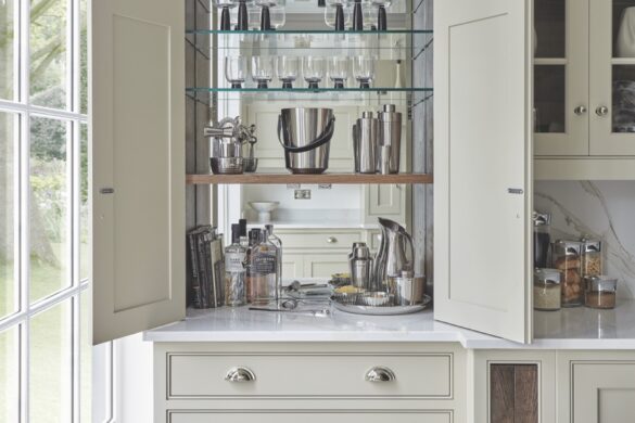 Tom Howley also suggests deep drawers for cocktail tools Shaken, stirred…and staying in with a home bar