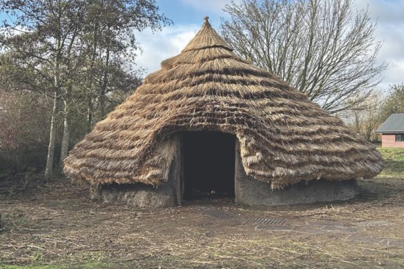 a reconstructed roundhouse