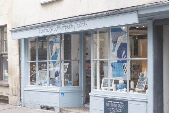The exterior of a gallery called Cambridge Contemporary Crafts
